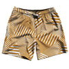 Multiple Lines Pattern Swim Shorts 7" Made in USA by Tribe Lacrosse