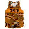 Multiple Lines Pattern Finish Line  Running Racerback Singlet by Tribe Lacrosse