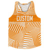 Multiple Lines Pattern Finish Line  Running Racerback Singlet by Tribe Lacrosse