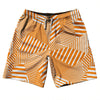 Multiple Lines Pattern 10" Swim Shorts Made in USA by Tribe Lacrosse