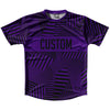 Multiple Lines Pattern Finish Line  Running Shirt Track Cross Made In USA by Tribe Lacrosse