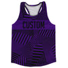 Multiple Lines Pattern Finish Line  Running Racerback Singlet by Tribe Lacrosse