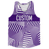 Multiple Lines Pattern Finish Line  Running Racerback Singlet by Tribe Lacrosse