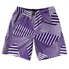 Multiple Lines Pattern 10" Swim Shorts Made in USA by Tribe Lacrosse