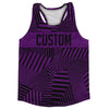 Multiple Lines Pattern Finish Line  Running Racerback Singlet by Tribe Lacrosse
