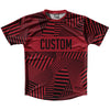 Multiple Lines Pattern Finish Line  Running Shirt Track Cross Made In USA by Tribe Lacrosse