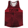 Multiple Lines Pattern Finish Line  Running Racerback Singlet by Tribe Lacrosse