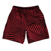 Multiple Lines Pattern Soccer Shorts Made In USA by Tribe Lacrosse
