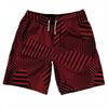 Multiple Lines Pattern 10" Swim Shorts Made in USA by Tribe Lacrosse