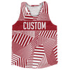 Multiple Lines Pattern Finish Line  Running Racerback Singlet by Tribe Lacrosse