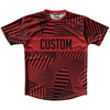 Multiple Lines Pattern Finish Line  Running Shirt Track Cross Made In USA by Tribe Lacrosse