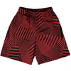 Multiple Lines Pattern Basketball Practice Shorts Made In USA by Tribe Lacrosse