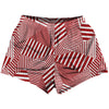 Multiple Lines Pattern Womens & Girls Sport Shorts End Made In USA by Tribe Lacrosse