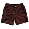 Multiple Lines Pattern Swim Shorts 7" Made in USA by Tribe Lacrosse