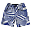 Multiple Lines Pattern 10" Swim Shorts Made in USA by Tribe Lacrosse