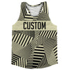 Multiple Lines Pattern Finish Line  Running Racerback Singlet by Tribe Lacrosse