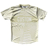 Multiple Lines Pattern Finish Line  Running Shirt Track Cross Made In USA by Tribe Lacrosse