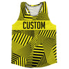 Multiple Lines Pattern Finish Line  Running Racerback Singlet by Tribe Lacrosse