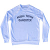 Music Trivia Gangster Adult Tri-Blend Sweatshirt by Tribe Lacrosse