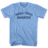 Music Trivia Gangster Adult Tri-Blend T-shirt by Tribe Lacrosse