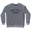 Music Trivia Legend Adult Tri-Blend Sweatshirt by Tribe Lacrosse