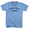 Music Trivia Legend Adult Tri-Blend V-neck T-shirt by Tribe Lacrosse