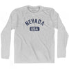 Nevada USA Adult Cotton Long Sleeve T-shirt by Ultras