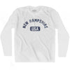 New Hampshire USA Adult Cotton Long Sleeve T-shirt by Ultras
