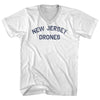 New Jersey Drones Adult Cotton V-neck T-shirt by Tribe Lacrosse