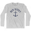 New Jersey State Anchor Home Cotton Adult Long Sleeve T-shirt by Ultras