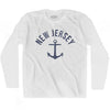 New Jersey State Anchor Home Cotton Adult Long Sleeve T-shirt by Ultras