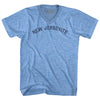 New Jerseyite Adult Tri-Blend V-neck T-shirt by Tribe Lacrosse