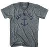 New Mexico State Anchor Home Tri-Blend Adult V-neck T-shirt by Ultras
