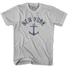 New York State Anchor Home Cotton Adult T-shirt by Ultras