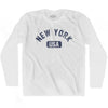 New York USA Adult Cotton Long Sleeve T-shirt by Ultras