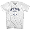New York State Anchor Home Cotton Adult T-shirt by Ultras