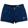 New Zealand Country Heritage Flag Shorty Short Gym Shorts 2.5" Inseam Made In USA by Shorty Shorts