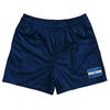 Nicaragua Country Heritage Flag Rugby Shorts Made In USA by Rugby Shorts