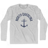 North Carolina State Anchor Home Cotton Adult Long Sleeve T-shirt by Ultras