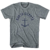 North Dakota State Anchor Home Tri-Blend Adult T-shirt by Ultras
