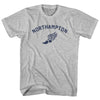 Northampton Running Track Winged Foot Adult Cotton T-shirt by Tribe Lacrosse