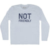Not Friendly Adult Tri-Blend Long Sleeve T-shirt by Tribe Lacrosse