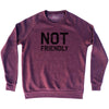 Not Friendly Adult Tri-Blend Sweatshirt by Tribe Lacrosse