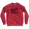 Not Friendly Adult Tri-Blend Sweatshirt by Tribe Lacrosse
