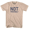 Not Friendly Adult Cotton T-shirt by Tribe Lacrosse
