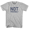 Not Friendly Adult Cotton T-shirt by Tribe Lacrosse