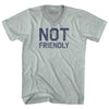 Not Friendly Adult Tri-Blend V-neck T-shirt by Tribe Lacrosse