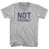 Not Friendly Adult Cotton V-neck T-shirt by Tribe Lacrosse