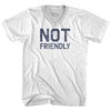 Not Friendly Adult Tri-Blend V-neck T-shirt by Tribe Lacrosse