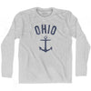 Ohio State Anchor Home Cotton Adult Long Sleeve T-shirt by Ultras